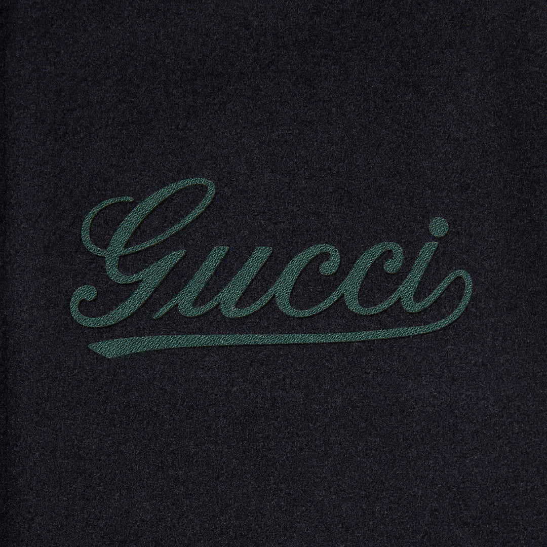 Gucci Wool and leather bomber jacket