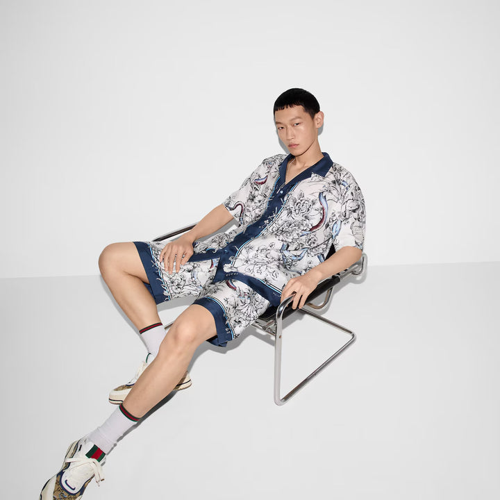 Gucci PRINTED SILK SHIRT