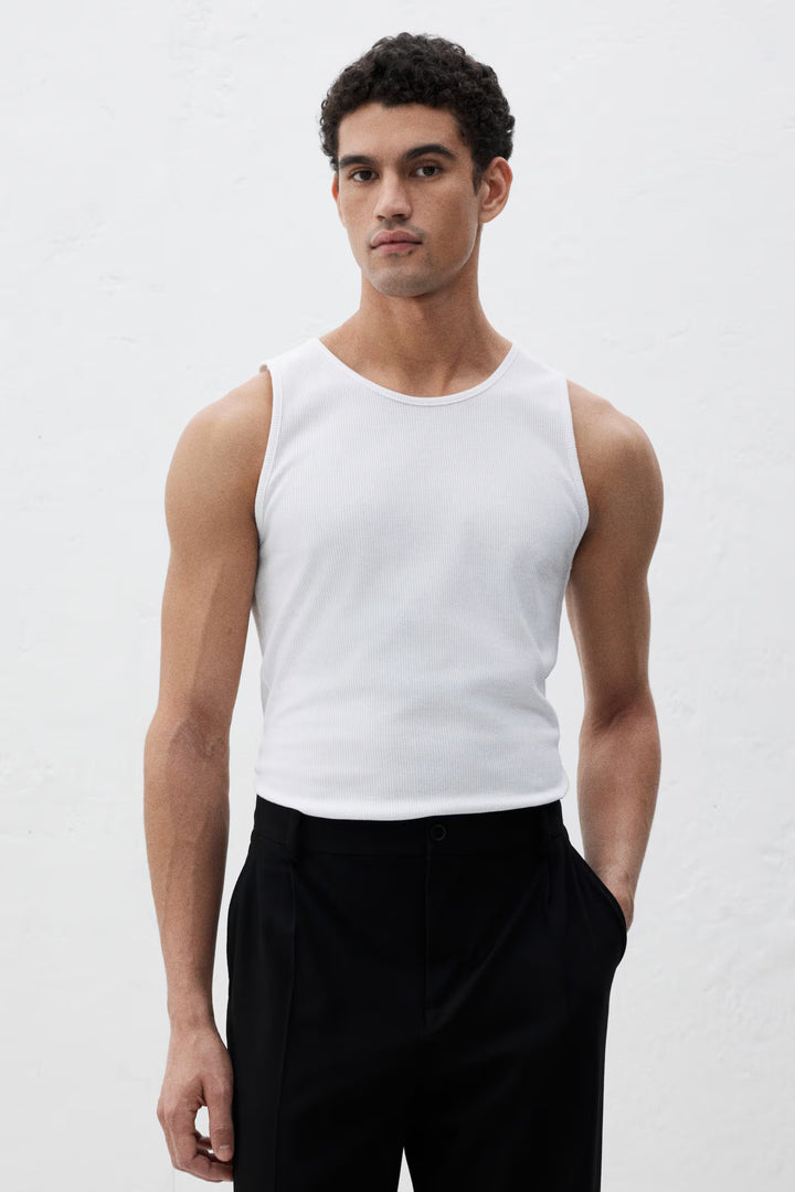 H&M Slim Fit Ribbed Tank Top