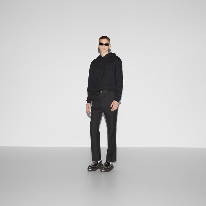 Gucci Cotton jersey hooded sweatshirt