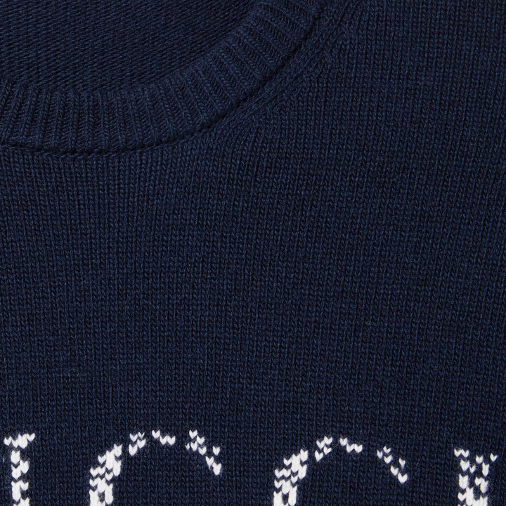 Gucci WOOL SWEATER WITH GUCCI INTARSIA