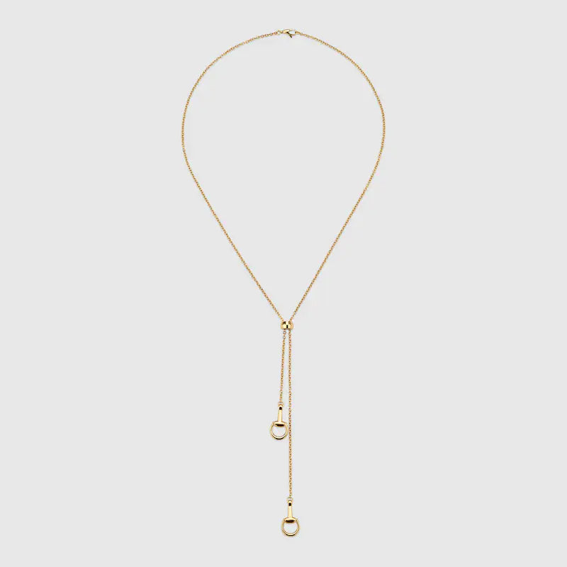 GUCCI 18K HORSEBIT PENDANT NECKLACE