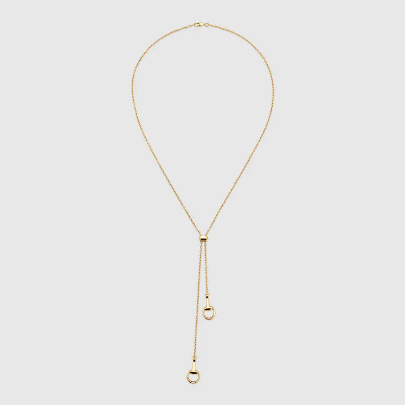 GUCCI 18K HORSEBIT PENDANT NECKLACE