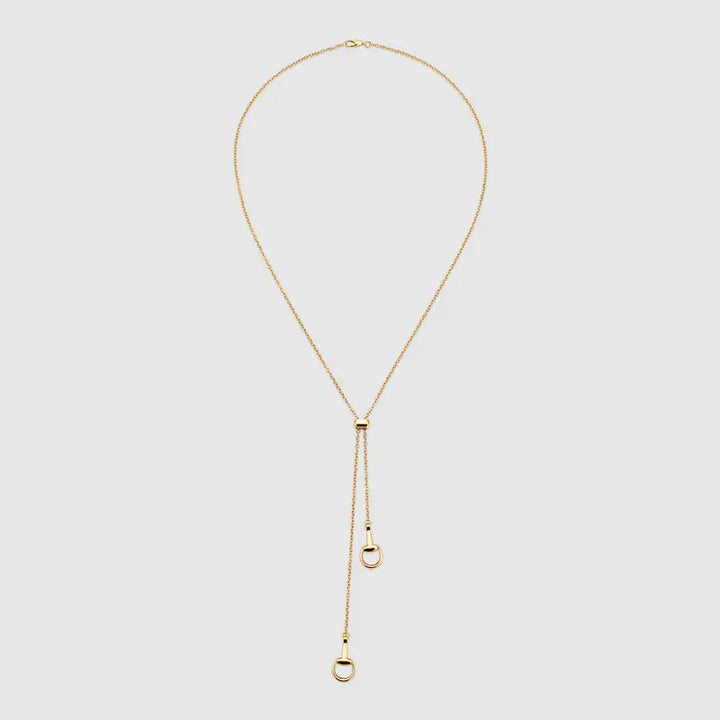 GUCCI 18K HORSEBIT PENDANT NECKLACE