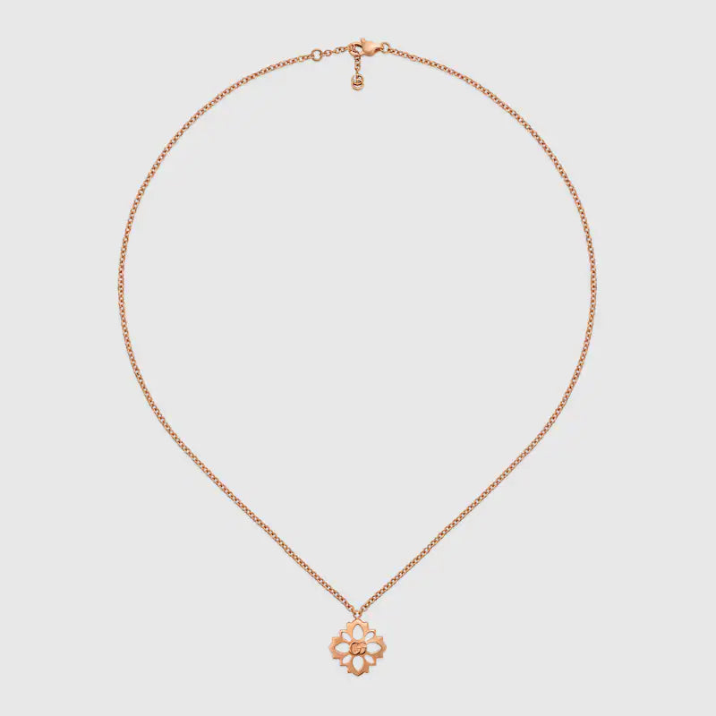 GUCCI FLORA 18K CHAIN NECKLACE