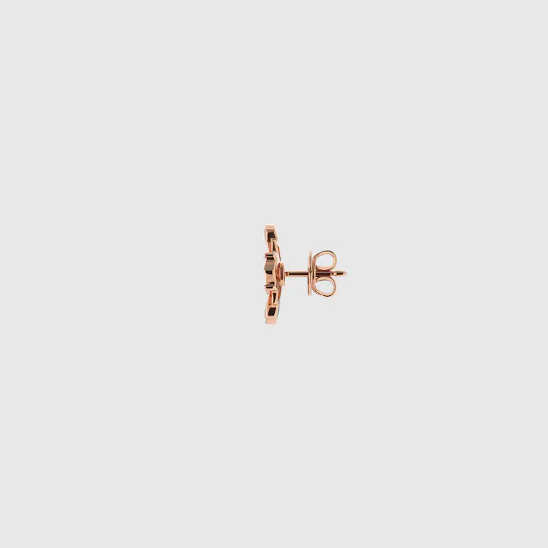 GUCCI FLORA 18K DIAMOND STUD EARRINGS