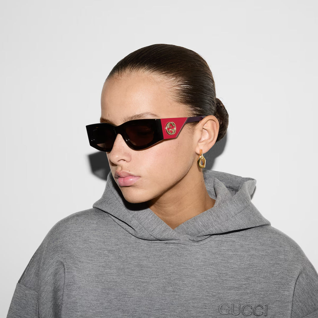 GUCCI Rectangular frame sunglasses