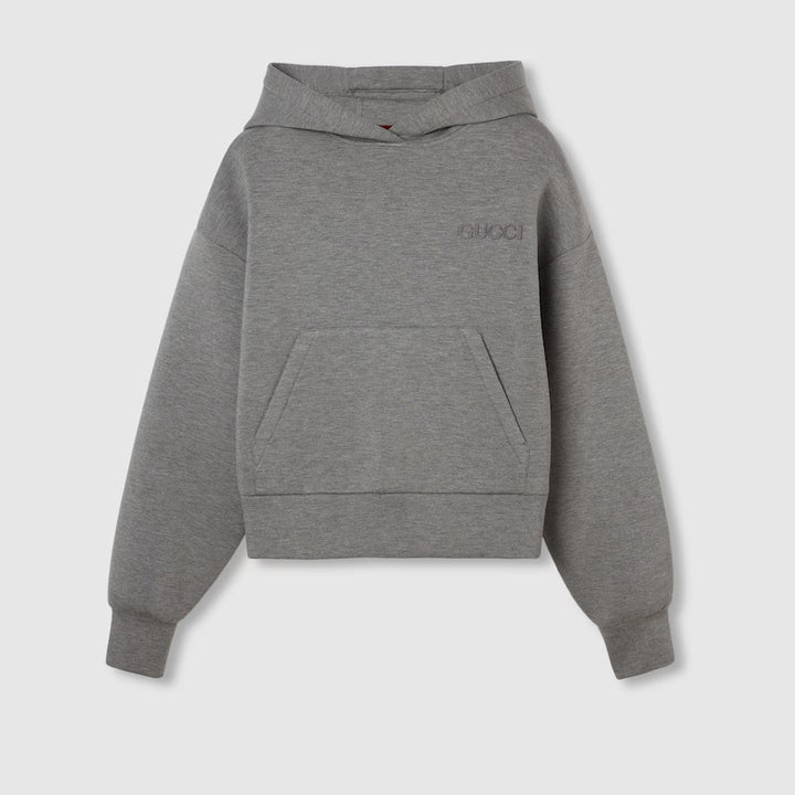 GUCCI Viscose jersey hooded sweatshirt