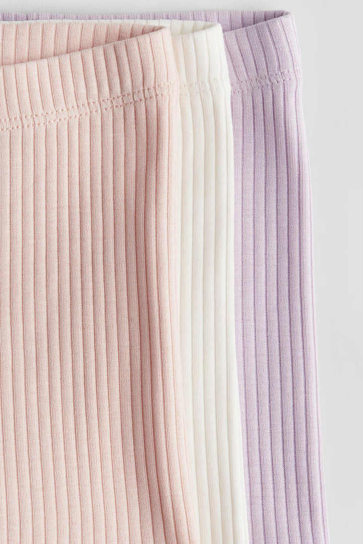 H&M 3-pack Ribbed Bike Shorts