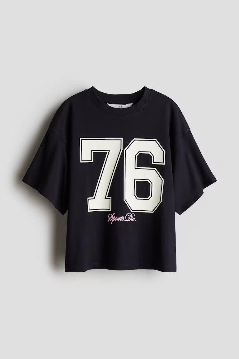 H&M OVERSIZED COTTON T-SHIRT