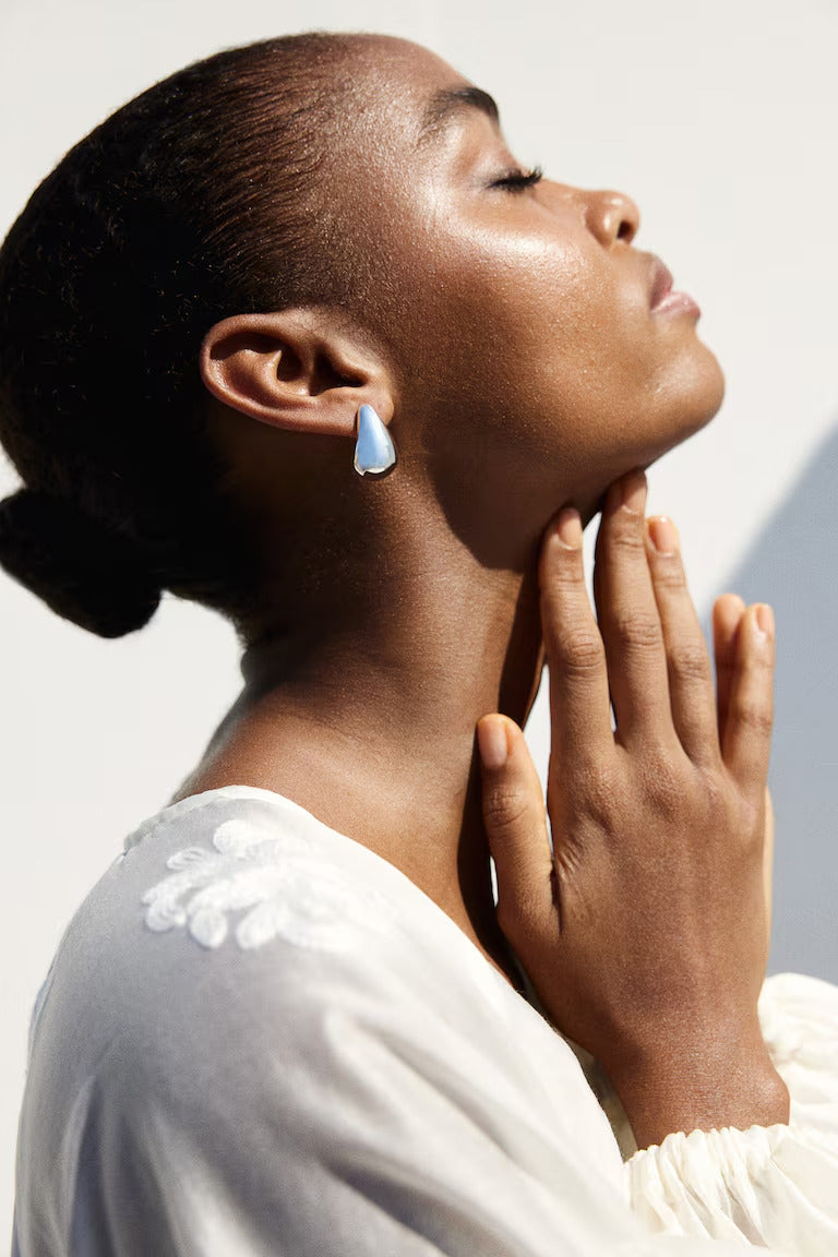 H&M CHUNKY DOME EARRINGS