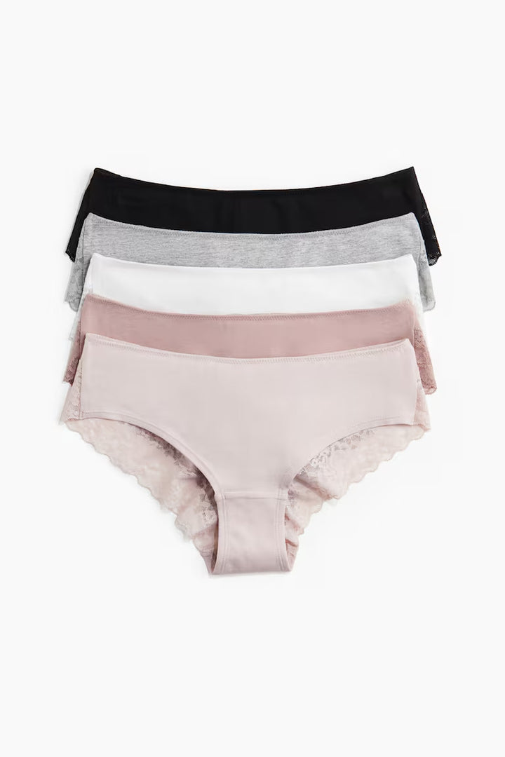 H&M 5-PACK HIPSTER BRIEFS