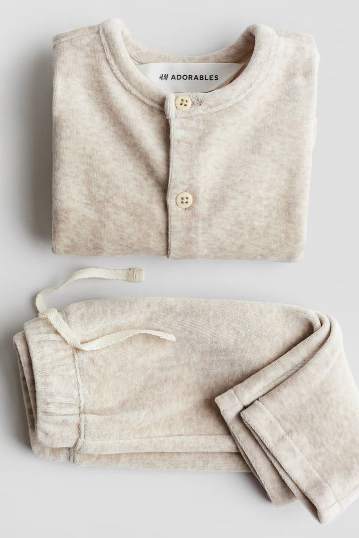 H&M 2-PIECE VELOUR SET