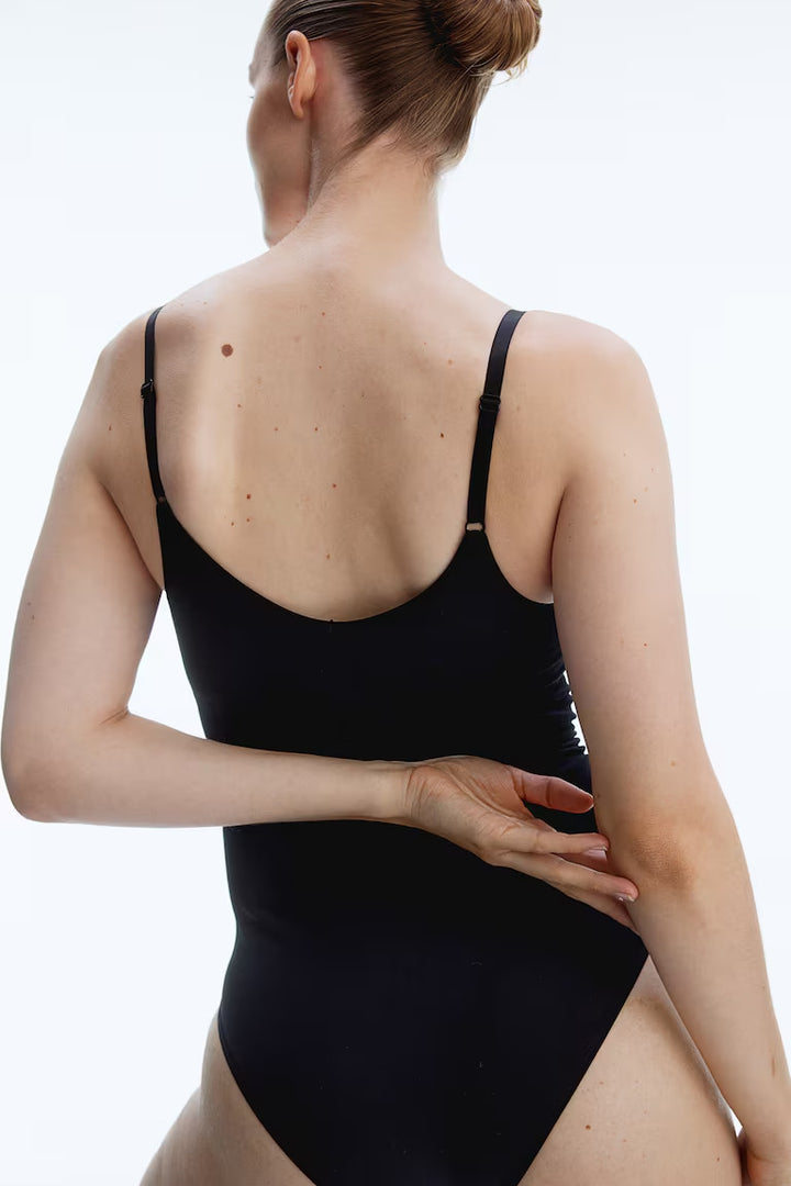 H&M MAMA SEAMLESS COTTON-BLEND NURSING BODYSUIT