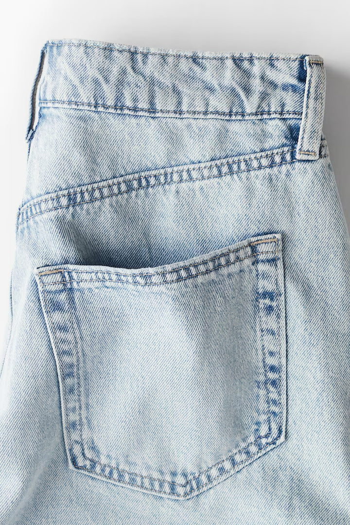 H&M HIGH WAIST DENIM SHORTS