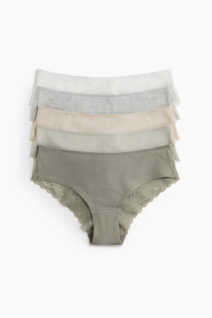 H&M 5-PACK HIPSTER BRIEFS