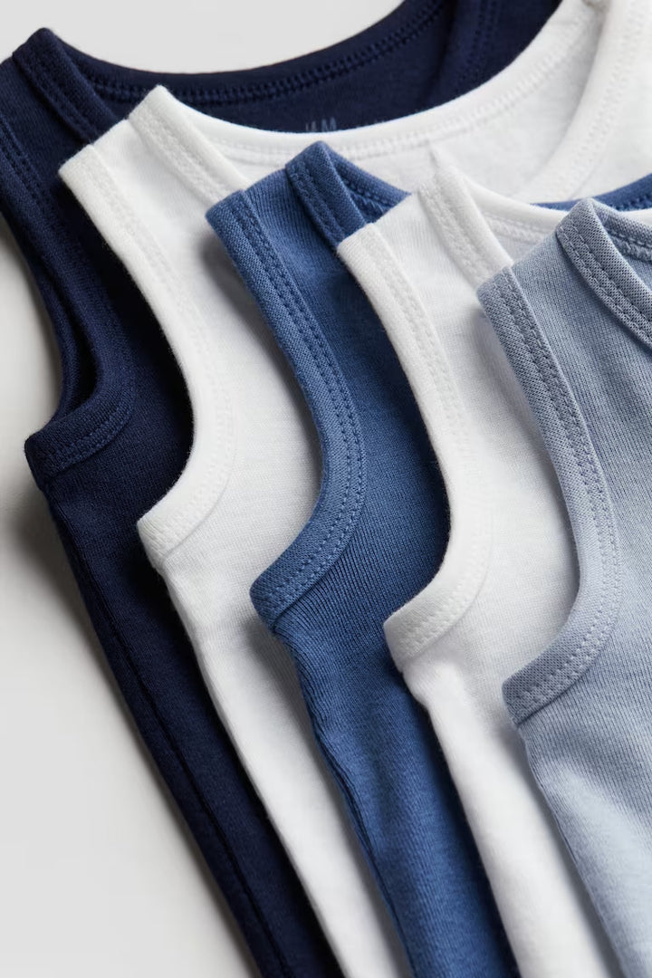 H&M 5-PACK COTTON BODYSUITS