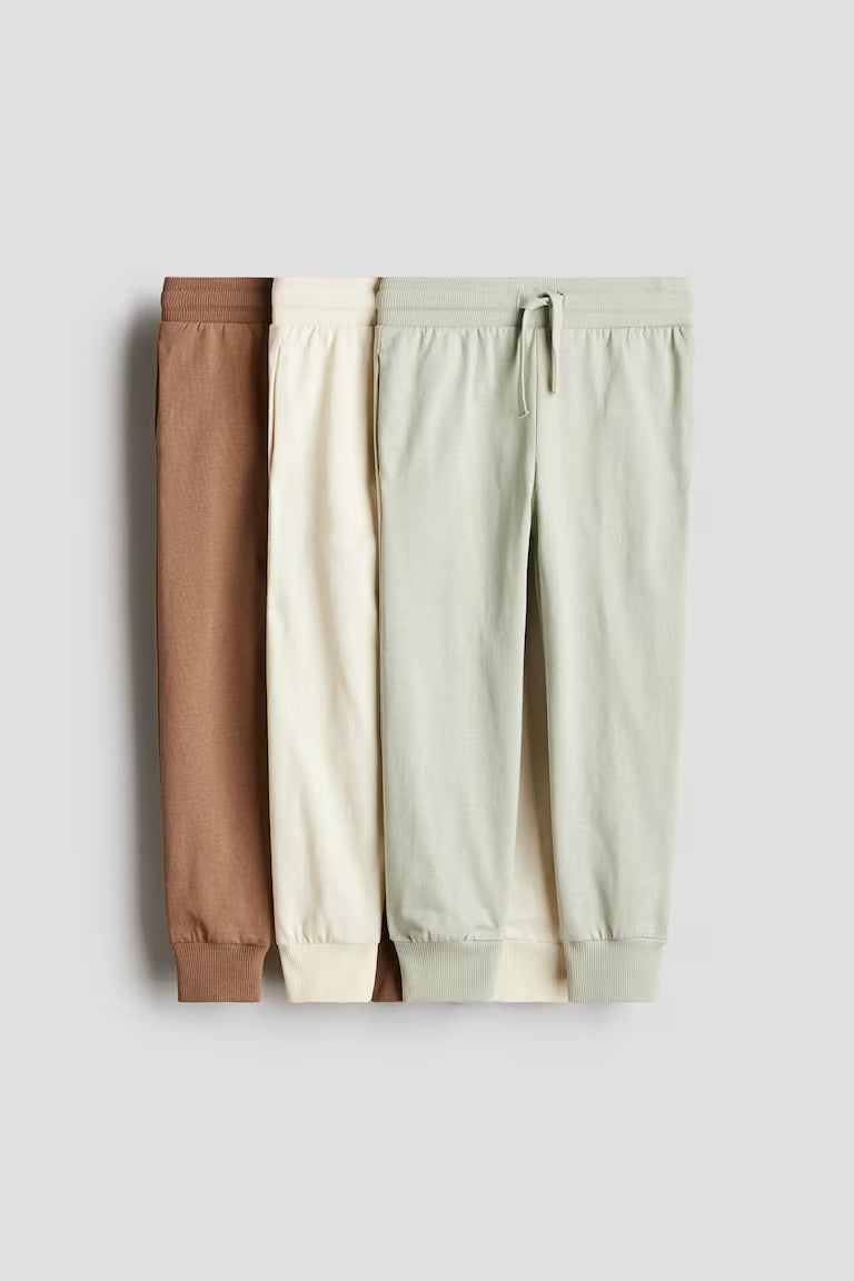 H&M 3-PACK JOGGERS