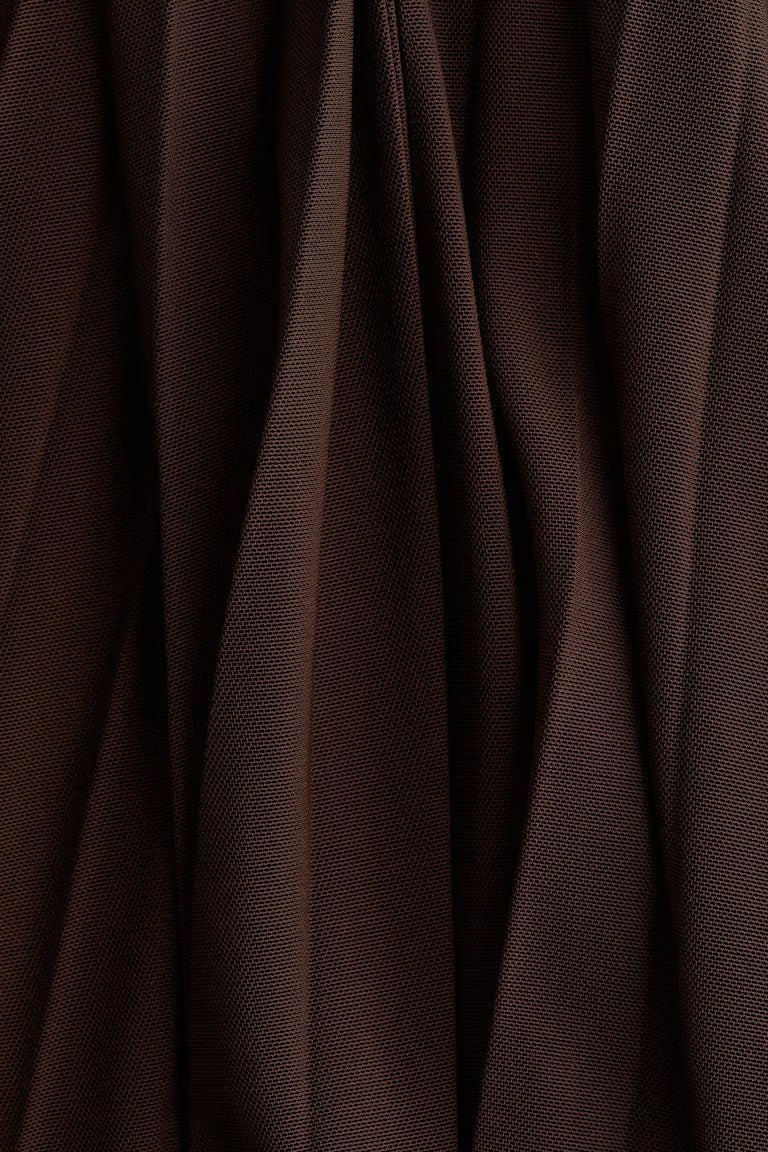 H&M PLEATED MESH SKIRT