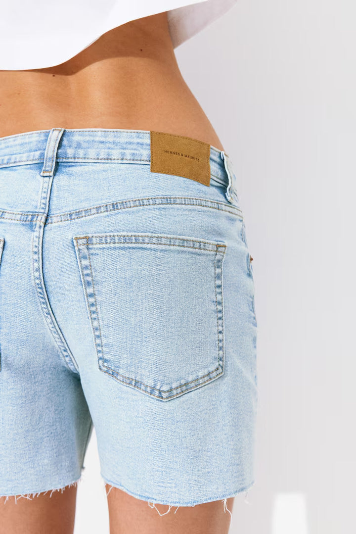 H&M SKINNY HIGH DENIM SHORTS