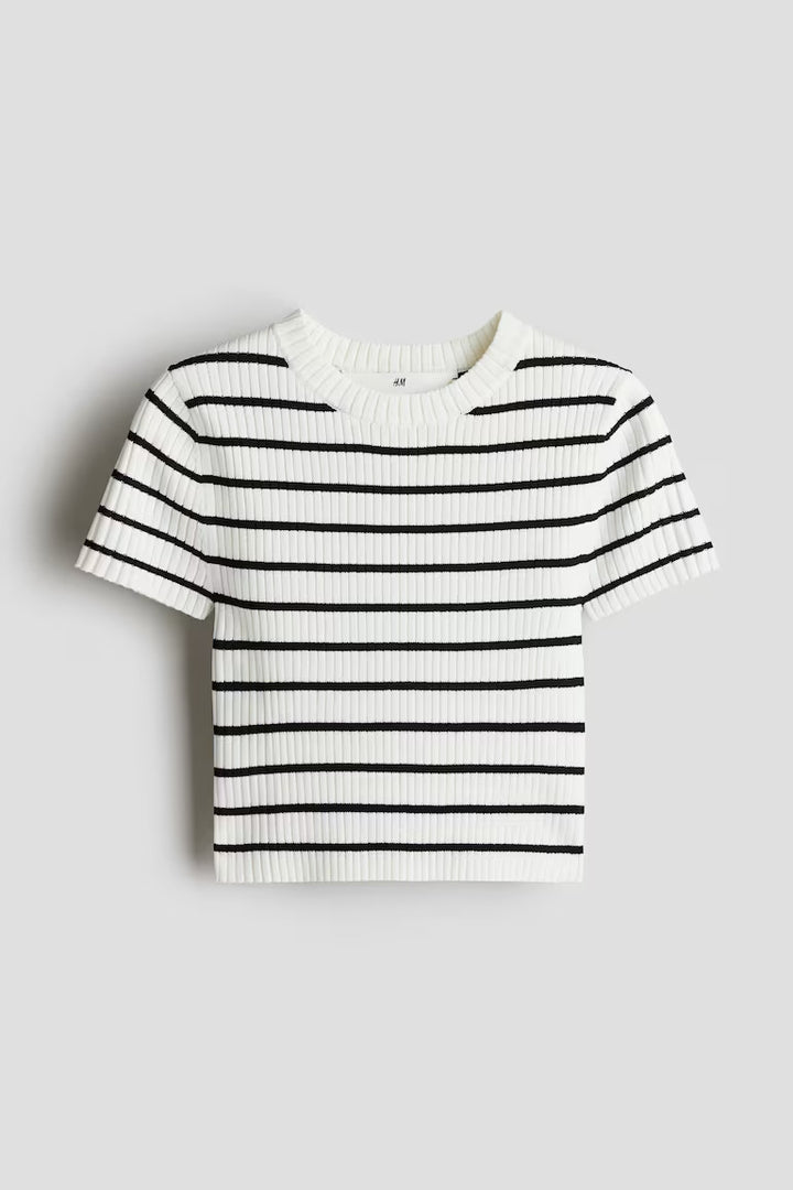 H&M RIB-KNIT TOP