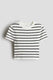 white/beige striped