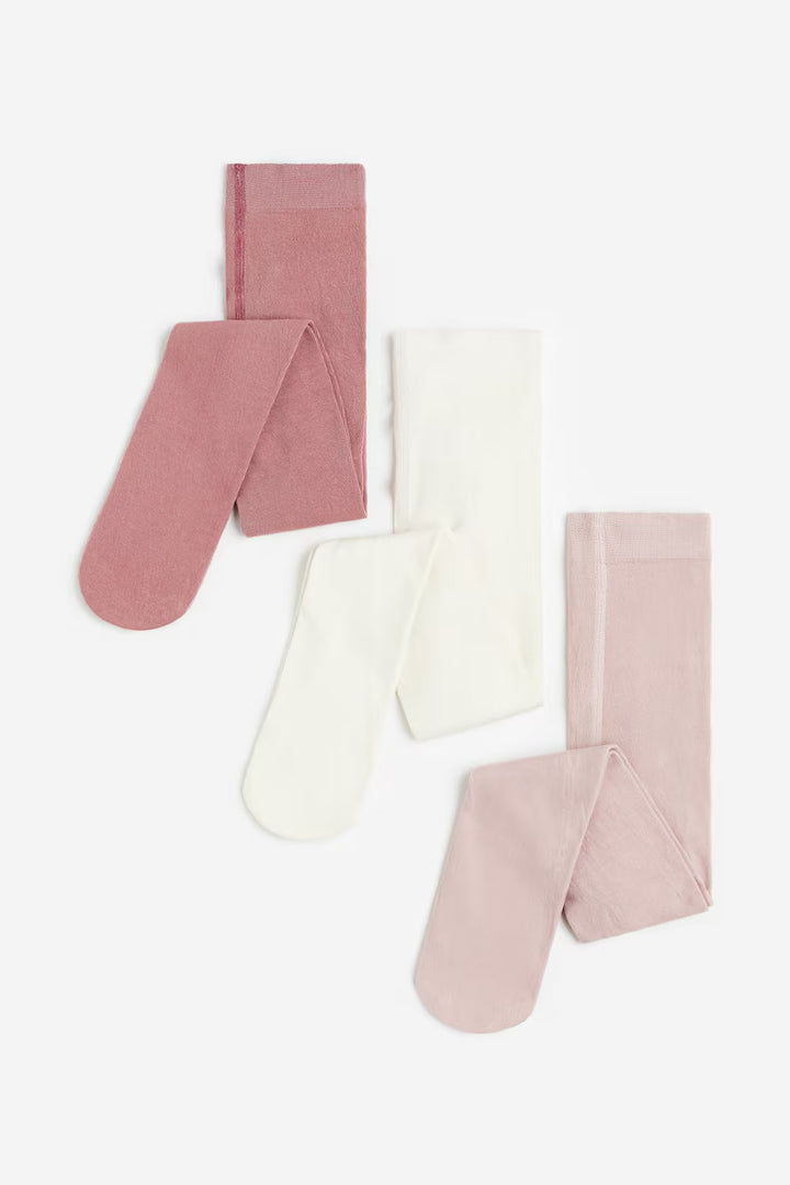 H&M 3-PACK FINE-KNIT TIGHTS