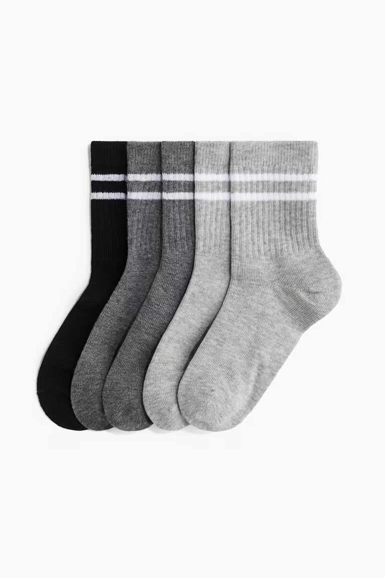 H&M 5-PACK SPORTS SOCKS WITH DRYMOVE™