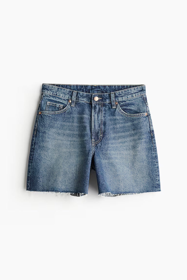 H&M HIGH BERMUDA DENIM SHORTS