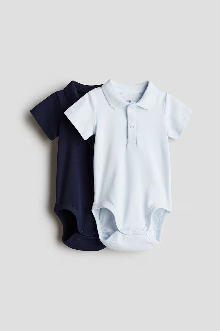 H&M 2-PACK POINTELLE BODYSUITS