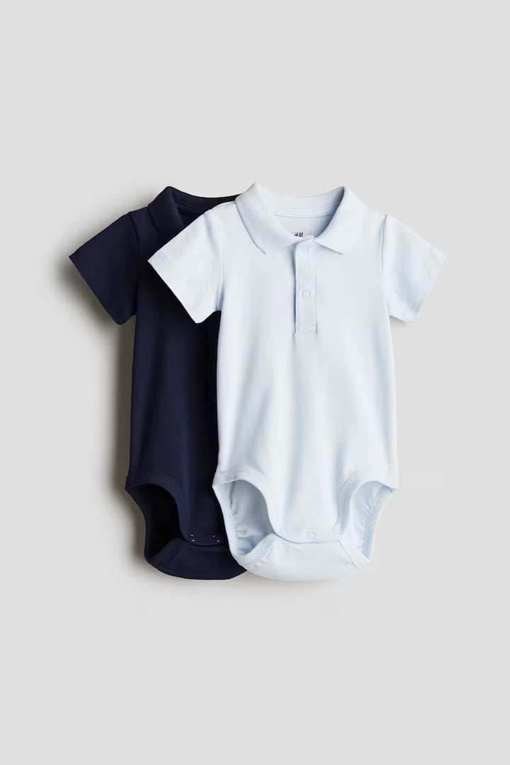 H&M 2-PACK POINTELLE BODYSUITS