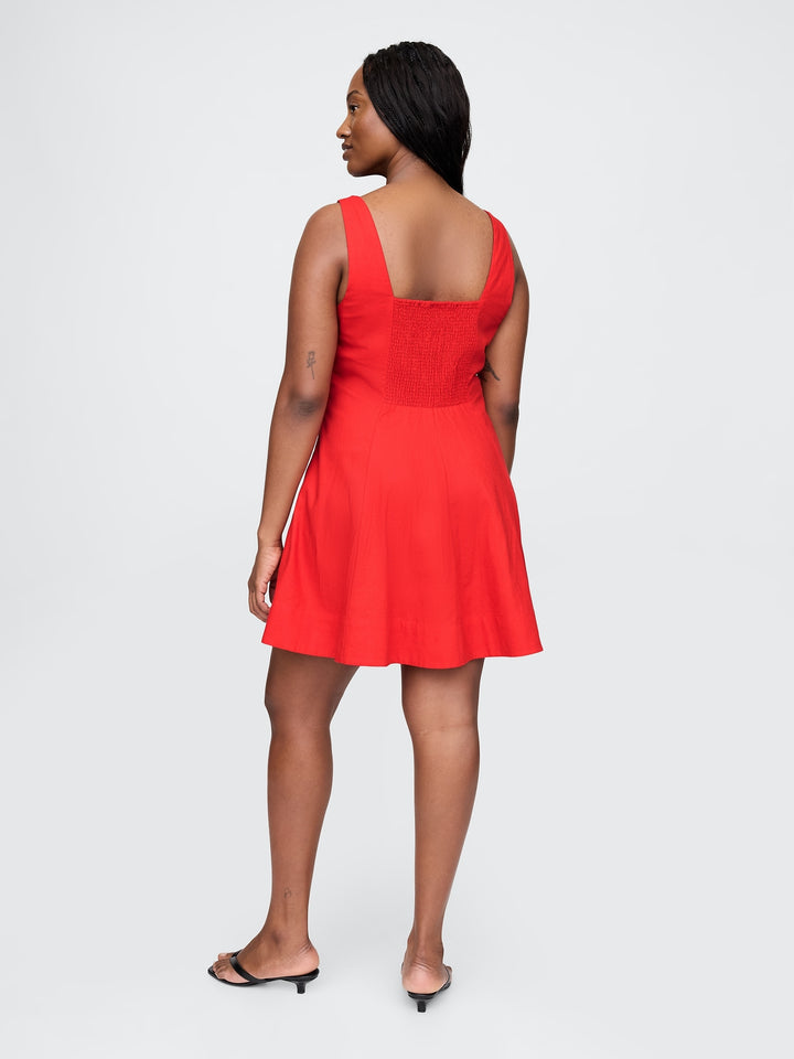 Gap Linen-Blend Mini Dress