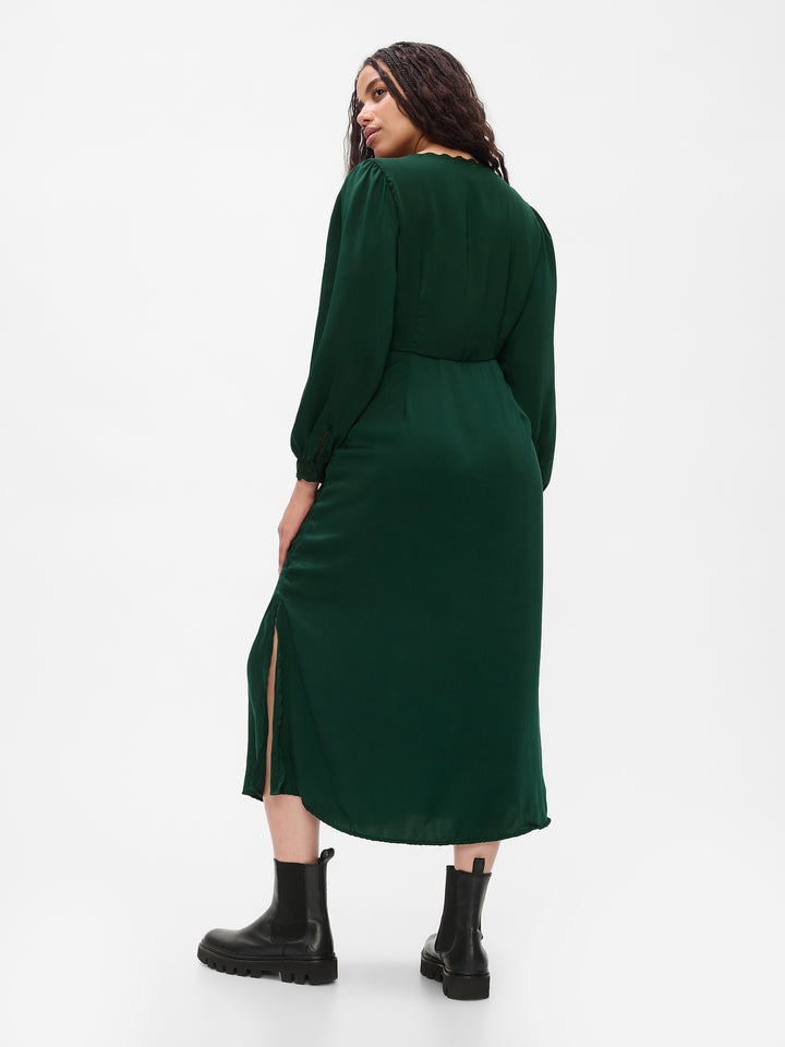 Gap Satin Empire Midi Dress