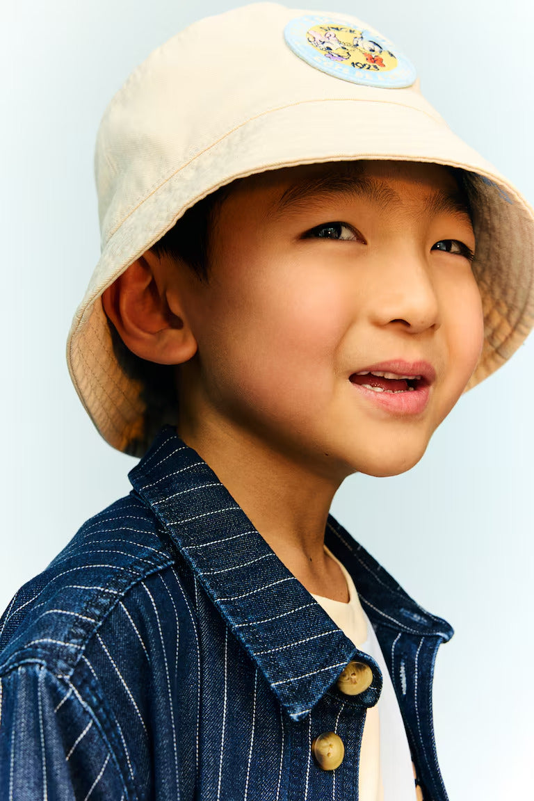 H&M MOTIF-DETAIL BUCKET HAT