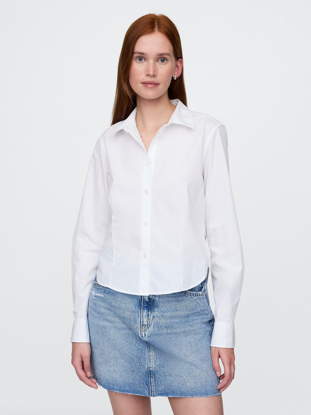 Gap Organic Cotton Cropped Shirt