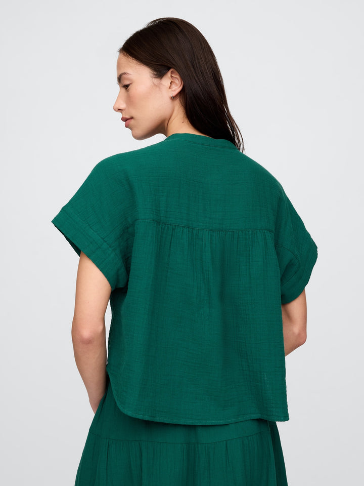 Gap Crinkle Gauze Dolman Shirt