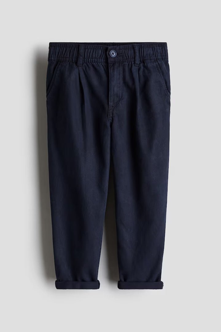 H&M LOOSE-FIT TAPERED TWILL CHINOS