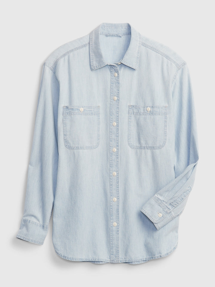 Gap Chambray Denim Big Shirt