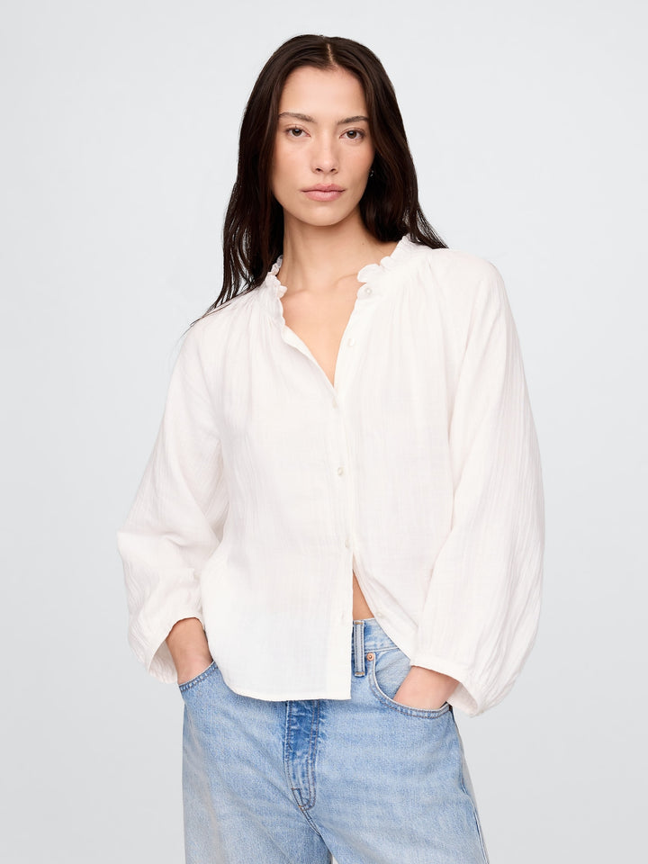 Gap Crinkle Gauze Shirt