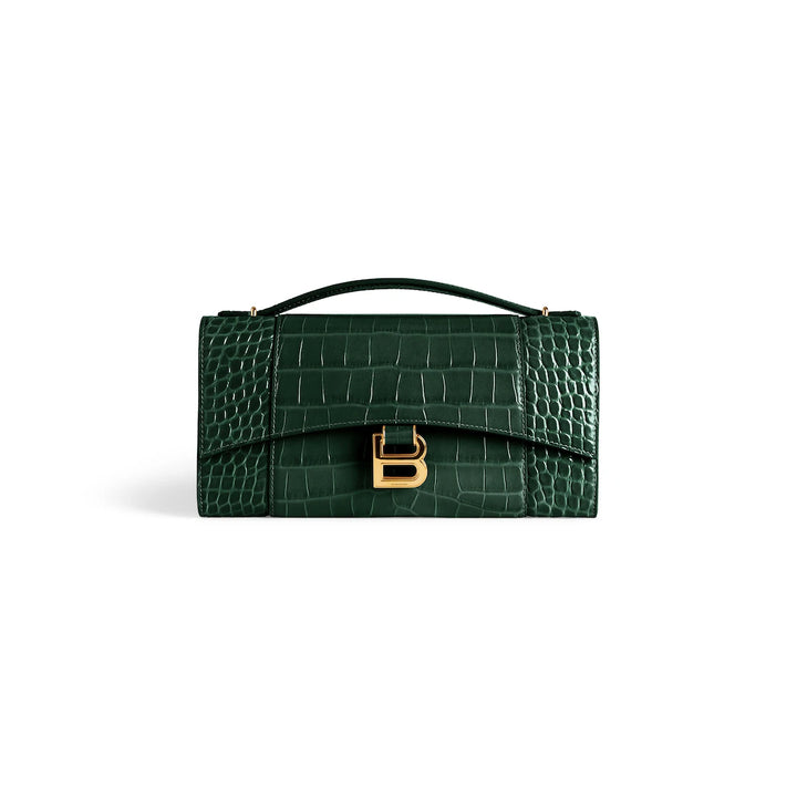 BALENCIAGA WOMEN'S HOURGLASS POCHETTE WITH CHAIN
