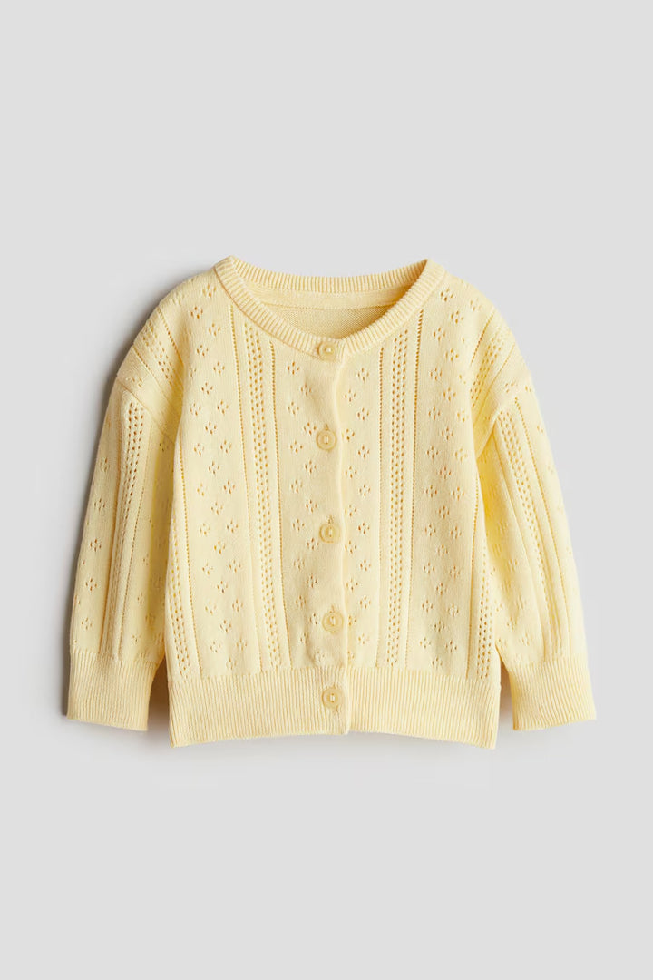 H&M PATTERN-KNIT COTTON CARDIGAN