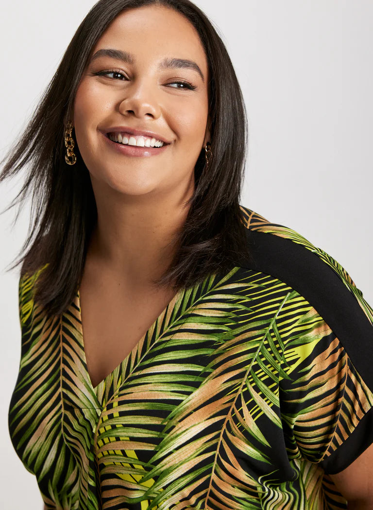 LAURA Palm Print T-Shirt