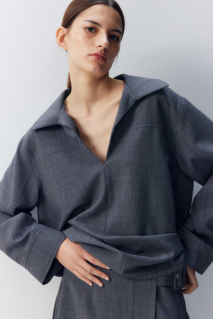 H&M Twill Pullover Shirt