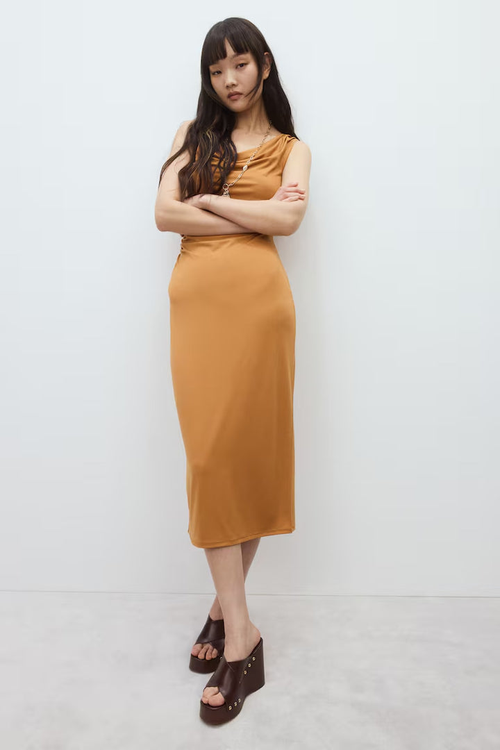 H&M Draped Midi Dress