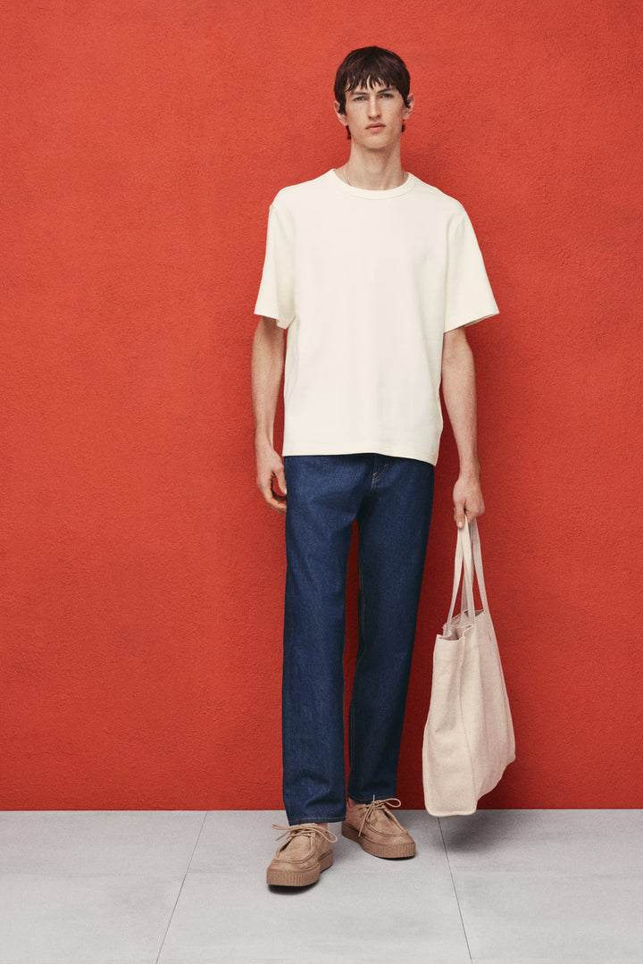 H&M Regular Fit Waffled T-Shirt