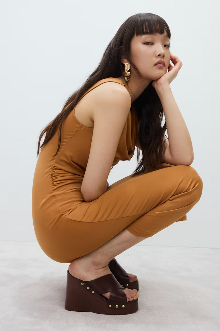 H&M Draped Midi Dress