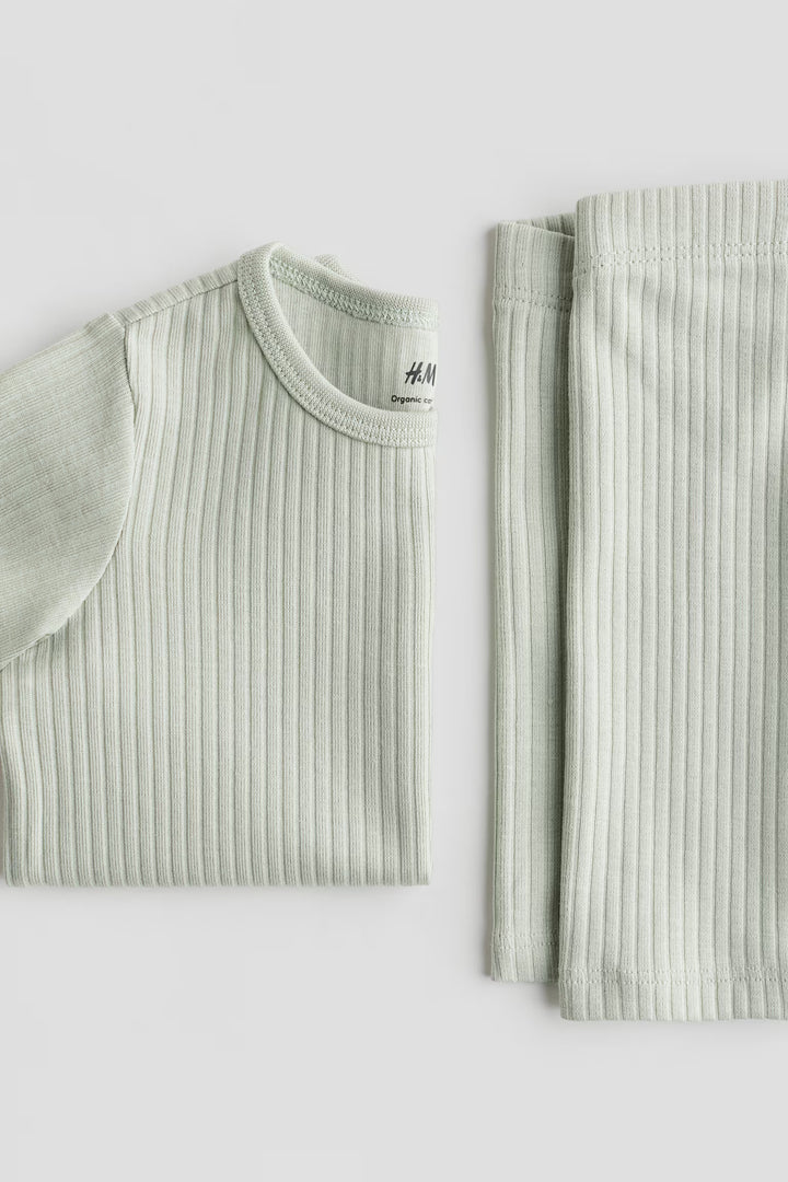 H&M 2-piece Ribbed Cotton Set