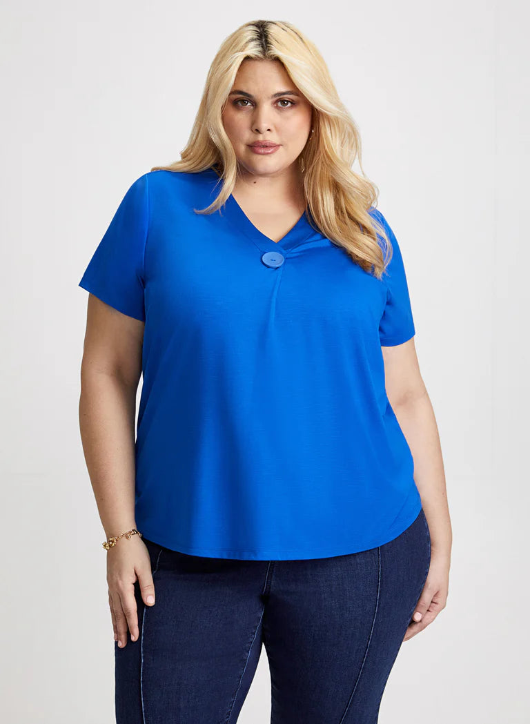 LAURA Button Detail T-Shirt