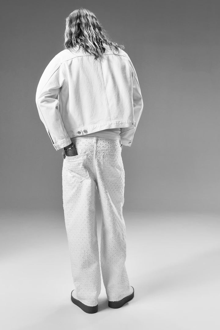 H&M Patterned Baggy Jeans