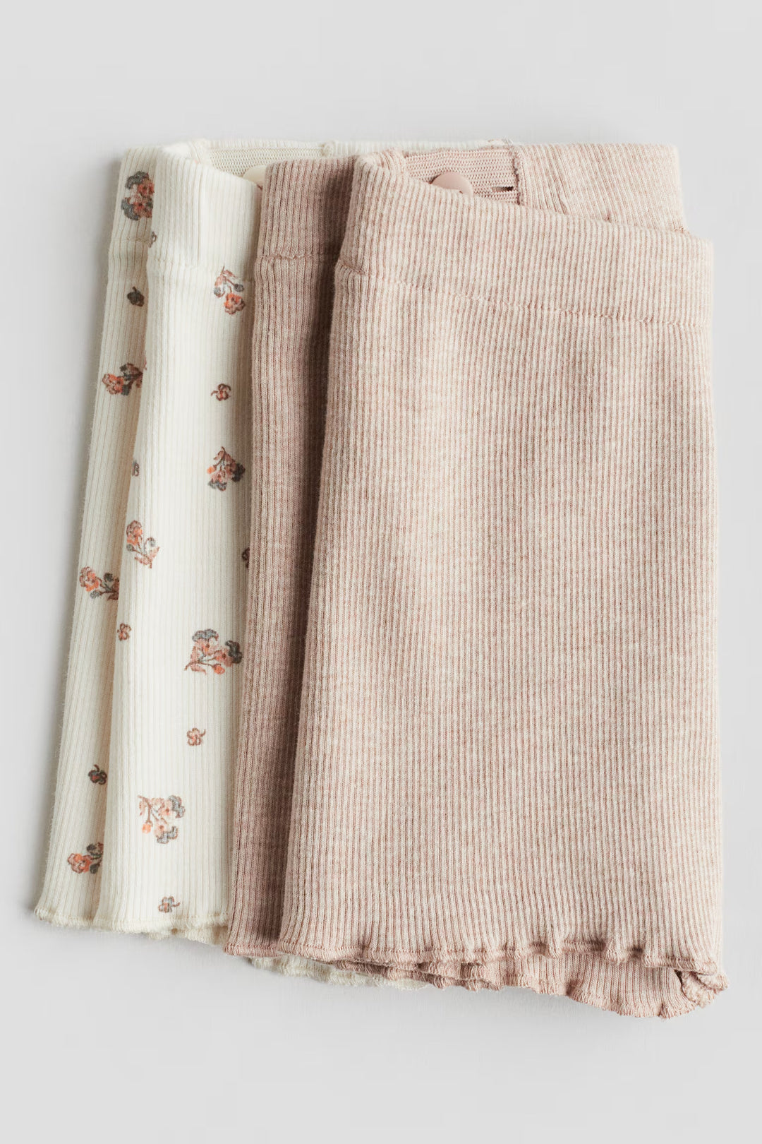 H&M 2-pack Ribbed Cotton Bike Shorts